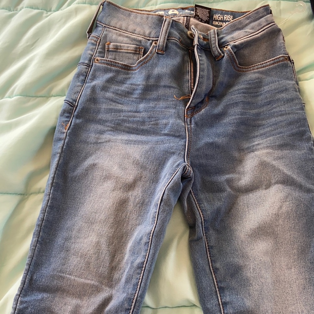 High rise skinny ankle curvy jeans